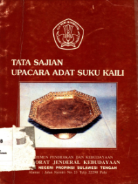 Image of Tata Sajian Upacara Adat Suku Kaili
