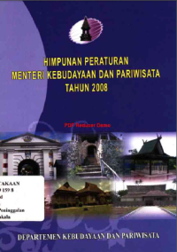 Image of Himpunan Peraturan Menteri Kebudayaan dan Pariwisata Tahun 2008