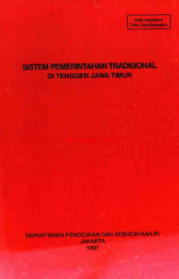 Image of Sistem Pemerintahan Tradisional Di Tengger Jawa Timur