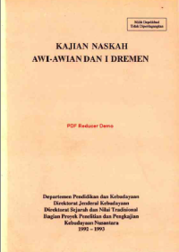 Image of Kajian Naskah Awi-awian dan I Dremen