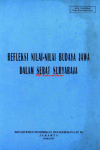 Image of Refleksi Nilai-Nilai Budaya Jawa Dalam Serat Suryaraja
