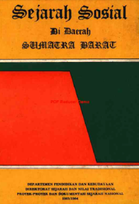 Image of Sejarah Sosial di Daerah Sumatra Barat