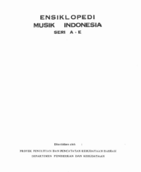 Image of Ensiklopedi Musik Indonesia Seri A-E