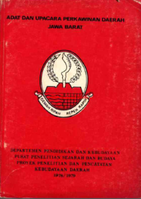 Image of Adat Dan Upacara Perkawinan Daerah Jawa Barat