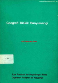 Image of Geografi Dialek Banyuwangi