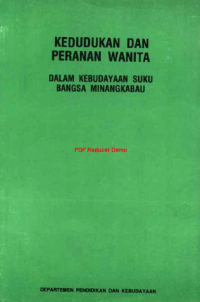 Image of Kedudukan Dan Peranan Wanita Dalam Kebudayaan Suku Bangsa Minangkabau