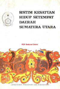 Image of Sistim Kesatuan Hidup Setempat Daerah Sumatera Utara