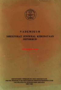 Image of Vademikum Direktorat Jenderal Kebudayaan DEPDIKBUD