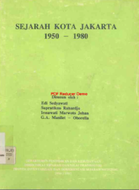 Sejarah Kota Jakarta 1950 - 1980