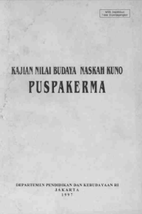 Image of Kajian Nilai Budaya Naskah Kuno Puspakerma