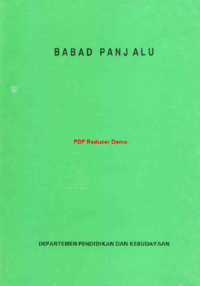 Image of Babad Panjalu