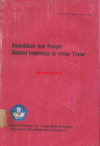 Image of Kedudukan dan Fungsi Bahasa Indonesia di Timor Timur