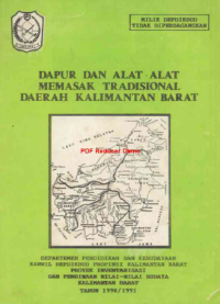 Image of Dapur dan Alat-Alat Memasak Tradisional Daerah Kalimantan Barat