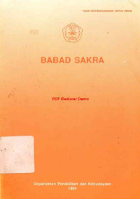 Image of Babad sakra