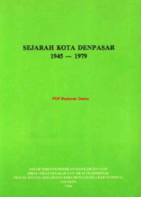 Image of SEJARAH KOTA DENPASAR 1945-1979