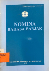 Nomina Bahasa Banjar