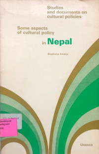 Image of Some Aspects of Cultural Policy in Nepal