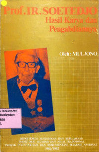 Image of Prof. Ir. Soetedjo; Hasil Karya dan Pengabdiannya