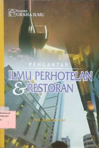 Image of Pengantar Ilmu Perhotelan & Restoran