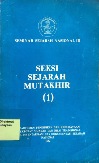 Image of Seminar Sejarah Nasional III Seksi Sejarah Mutakhir (1)