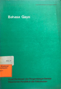 Image of Bahasa Gayo