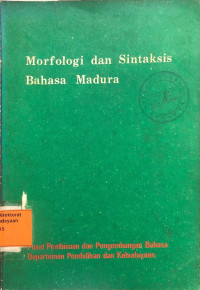 Image of Morfologi dan Sintaksis Bahasa Madura