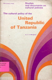 The Cultural Policy in United Republic of Tanzania