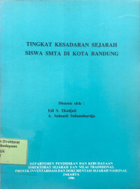 Image of Tingkat Kesadaran Sejarah Siswa SMTA di Kota Bandung