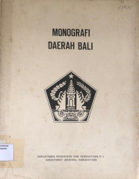 Monografi Daerah Bali