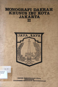 Image of Monografi daerah ibukota Jakarta II
