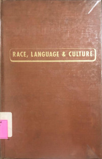 Image of RACE, LANGUAGE AND CULTURE