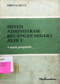 Image of Sistem Administrasi Keuangan Negara Jilid I
