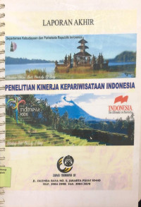 Image of Laporan Akhir : Penelitian Kinerja Kepariwisataan Indonesia