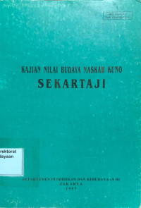 Image of Kajian Nilai Budaya Naskah Kuno Sekartaji