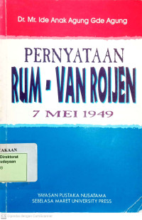 Pernyataan Rum - Van Roijen 7 Mei 1949