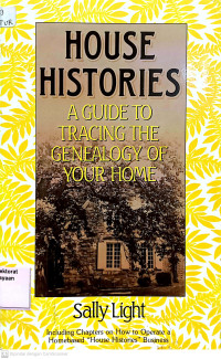 Image of House Histories: A Guide to tracing the Genealogy of Your Home