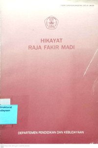 Image of Hikayat Raja Fakir Madi