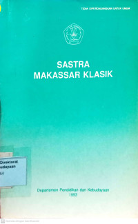 Image of Sastra Makassar Klasik