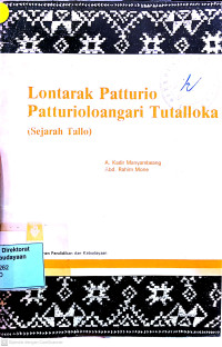 Lontarak Patturio Patturioloangari Tutalloka (Sejarah Tallo)