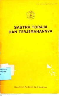 Image of Sastra Toraja Dan Terjemahannya
