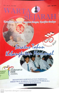 Image of Warta Sejarah : Seratus Tahun Kebangkitan Nasional: Vol 7. No 11, Juni 2008