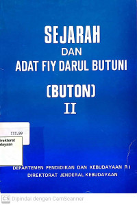 Image of Sejarah Dan Adat FIY Darul Butuni [Buton] II