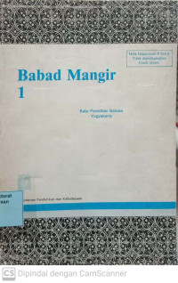 Image of Babad Mangir I
