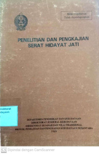 Image of Penelitian Dan Pengkajian Serat Hidayat Jati