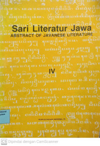 Image of Sari literatur jawa: Abstract of javanese literature IV
