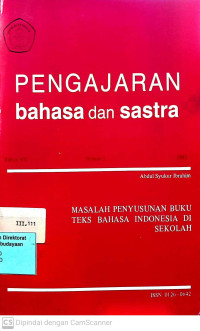 Image of Pengajaran Bahasa Dan Sastra : Tahun VII Nomor 2 1981