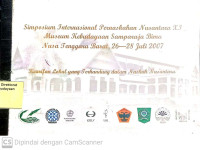 Simposium Internasional Pernaskahan Nusantara Xj Museum Kebudayaan Samparaja Bima Nusa Tenggara Barat 26-28 Juli 2007