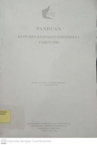 Image of Panduan Kongres Kesenian Indonesia 1 Tahun 1995