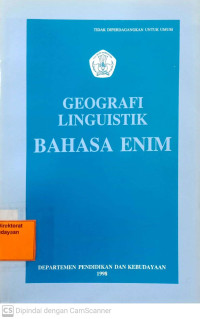 Image of Geografi Linguistik Bahasa Enim