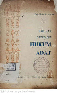 Image of Bab - bab Tentang Hukum Adat
